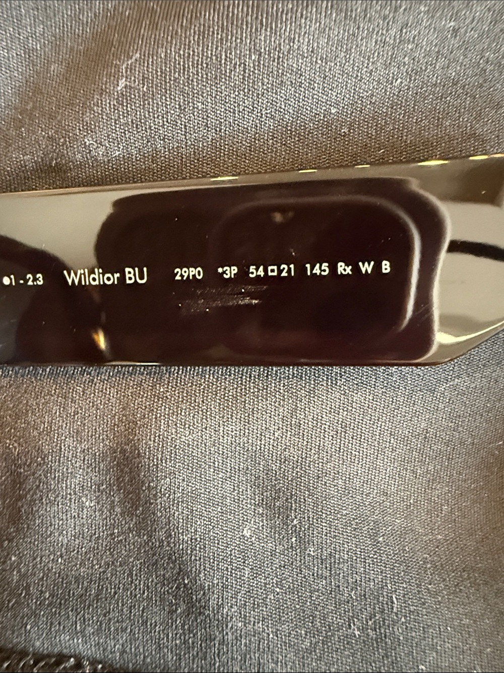 Dior Black Sunglasses with White Logo Arms - Picture 4 of 4